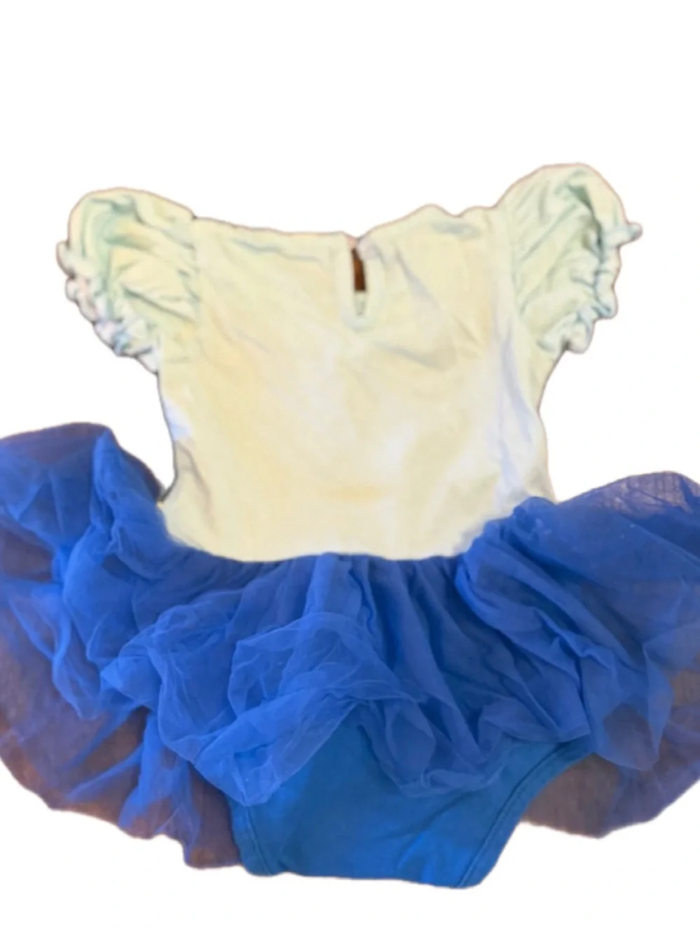 Disney Blue and Black Princess Tutu Dress with Yellow Bow